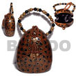 natural jewelry natural fashion collectible handcarved laminated Acacia Bags Acacia Bags