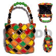 collectible handcarved laminated Acacia Bags