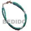 coco heishe with pokalet Anklets
