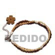 shell with dangling coco Anklets
