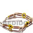 handmade sig-id wood tube Anklets