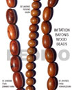 Set of 3 16" Wood Beads