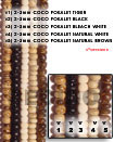 2-3mm coco pukalet natural white bead