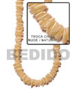 gold lip shell square cut in beads strands or necklace