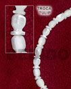 troca shells graduated tulip design in strands or necklaces