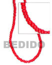 4-5mm red coco pokalet Coco Beads