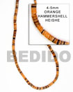 orange hammer shell beads Shell Beads