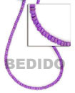 4-5mm violet coco pokalet Coco Beads
