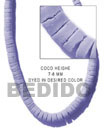 7-8mm coco heishe lavender Coco Beads