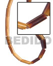 tube natural horn beads