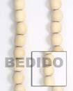 natural white wood oval Wood Beads