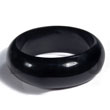 Black Stained High Gloss Coating Natural White Wood Bangle