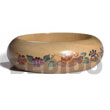 Natural White Wood w/ Clear Protective Topcoat Embossed Metallic