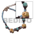 everlasting luhuanus w/ 2-3mm blue coco heishe