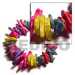 multicolored elastic coco chips
