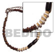 natural jewelry natural fashion black buri seed/white clam Coco Bracelets Coco Bracelets