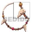 white glass beads w/ Shell Bracelets