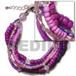 4 rows lavender 4-5 Coco Bracelets