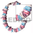 white rose in pastels Shell Bracelets