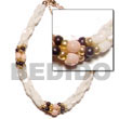 twisted troca rice beads Shell Bracelets