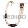 twisted troca rice bead Shell Bracelets