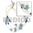 3 rows coco heishe natural combination bracelet