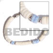white shell and metal Shell Bracelets