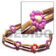 2 rows sig-id wood Coco Bracelets