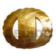 oval scallop brownlip buckle Sarong Shell Buckles