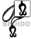 40mm black celtic carabao Surfers Necklace