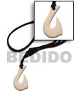 white carabao bone hook Surfers Necklace