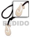 celtic carabao white bone Surfers Necklace