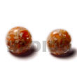 Natural orange c. button earrings Resin Earrings