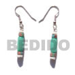 dangling pastel green buri seed tube w/ coco  splashing accent