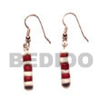 dangling maroon 4-5 coco pklt w/ white shell