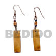 dangling brown lip tiger Shell Earrings