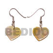 dangling mop 30mm heart earrings