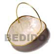 capiz shell hat basket Gift / Decor Set