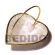 capiz shell heart basket Gift / Decor Set