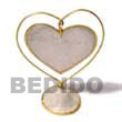 capiz shell dangling heart Gift / Decor Set