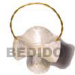 capiz shell scallop basket Gift / Decor Set