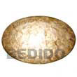 oval placemat smoked capiz Gift / Decor Set