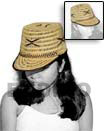 rattan cora hat natural Hats