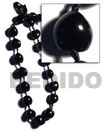 black kukui nuts  ( 16 pcs. ) / adjustable ribbon