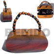 Natural collectible handcarved laminated Acacia Bags Acacia Bags