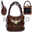 Natural collectible handcarved laminated Acacia Bags Acacia Bags