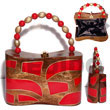Natural collectible handcarved laminated Acacia Bags Acacia Bags