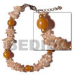 clear stone crystals in Bone Horn Bracelets