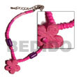 Natural fuschia pink 2-3mm coco Coco Bracelets Coco Bracelets