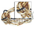 Natural 5 rows coco pokalet Coco Bracelets Coco Bracelets